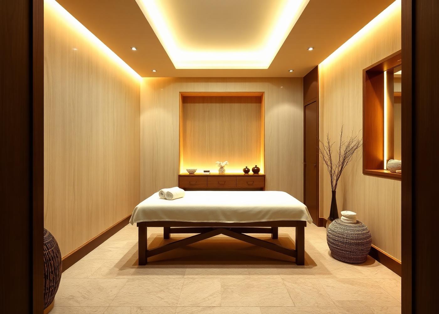 Sala de tratamiento en Bamboo Spa